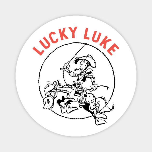 Lucky Luke 2 - 2 colors Magnet by Gabriel Pastor Store